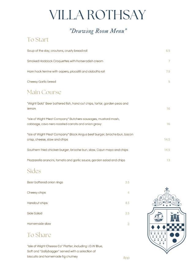 Villa Rothsay Hotel Cowes  Esterno foto